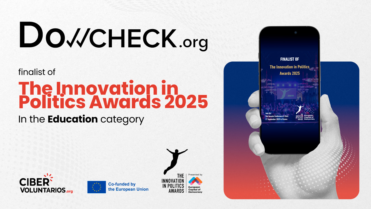 DoCHECK! named finalist at the 2025 Innovation in Politics Awards, a ...