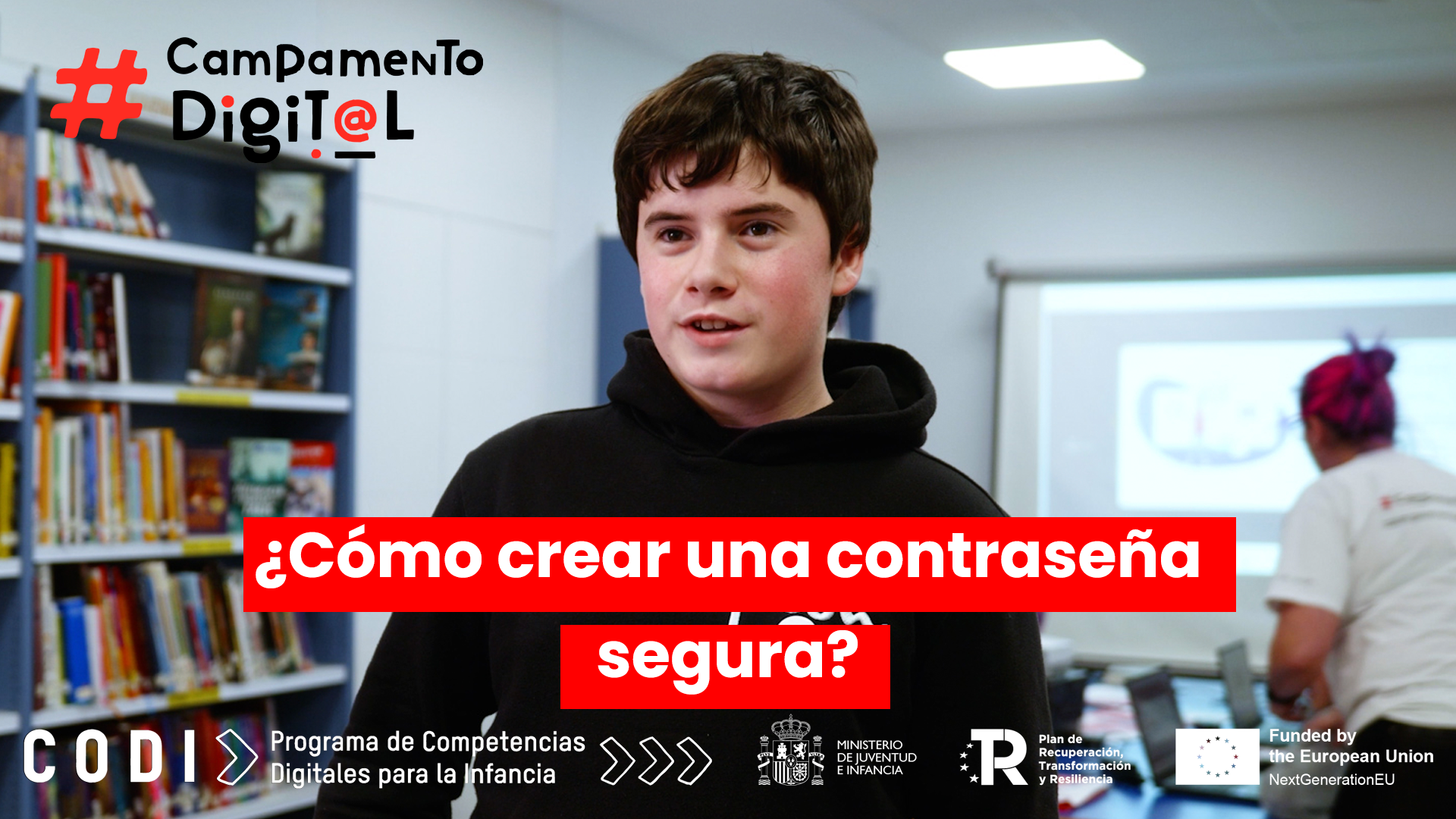 Descubre cómo Óscar, de 13 años, aprende a crear una contraseña segura en Campamento Digital